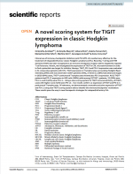 TIGIT immunohistochemistry established a novel scoring system in classic Hodgkin lymphoma to potentially guide theraphy.